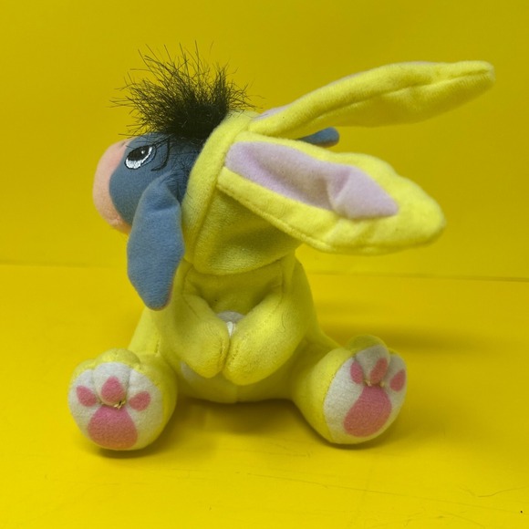 Fisher Price Plush Eeyore Bunny w/ Ears Hugger Plush Toy Stuffed Animal 2002 - Picture 8 of 16